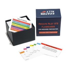 Private Pilot VFR Flashcards for Checkride Oral Exam Preparation - 260 Cards Covering Essential Aviation Topics