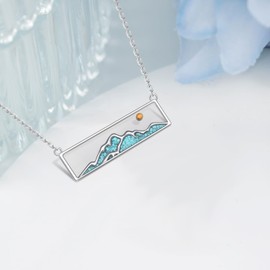 Zunxinsan Mustard Seed Necklace for Women 925 Sterling Silver Mustard Seed Jewelry Christian Jewelry Gifts for Women