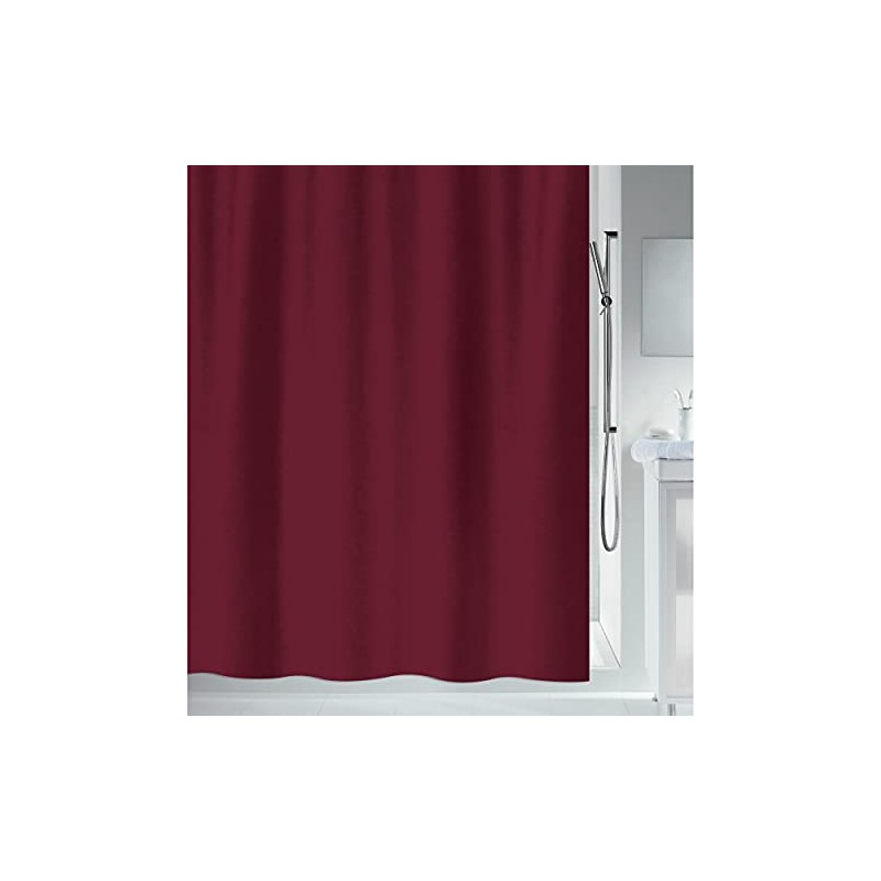 Spirella Primo Anti-bacterial Shower Curtain, Washable, Waterproof, Polyester, 240 x