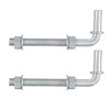 J-Bolt Post Hinge 8",J-Bolt Gate Hinge with 5/8" Male Hinge