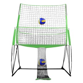 Volleyball Training Equipment, 11 x 8ft Volleyball Training Net Volleyball Practice Net with 4 Adjustable Heights for Hitting and Serving Practice for Backyard Outdoor