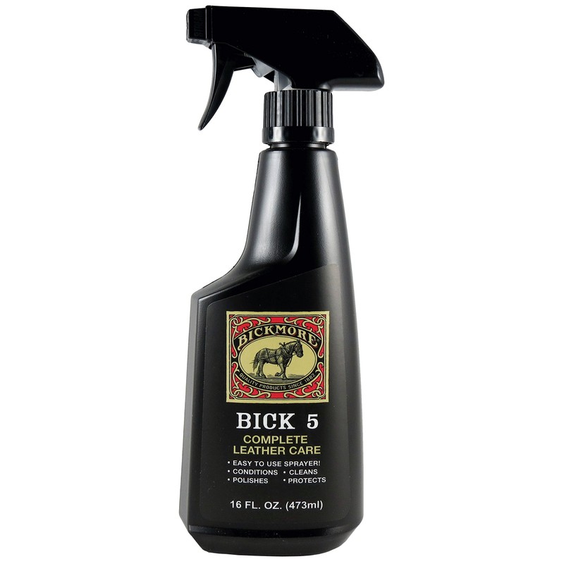 Bick 5 Leather Cleaner Conditioner Spray 16 fl oz, For