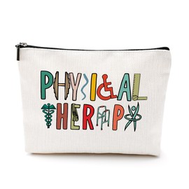 Physical Therapy Gifts Physical Therapist Gifts Makeup Bag Occupational Therapy Gifts Inspirational Cosmetic Bag for Women Friend Physiotherapist PT Assistant Birthday Christmas Appreciation Gifts