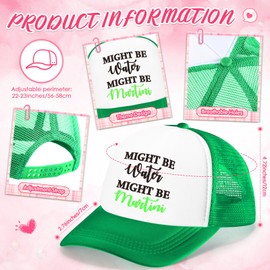 JaGely 4 Pcs Trucker Hat for Women Joke Funny Baseball Cap Classic Adjustable Cap for Women Men Gifts (Neon Color)