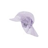 Sterntaler Girls' Peaked Cap with Neck Protection, purple