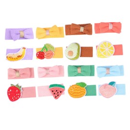 Minkissy 8sets Fruit Shape Hair Bangs Clips Hair Clip for Girls Accessory for Boys and Girls Stylish Snap