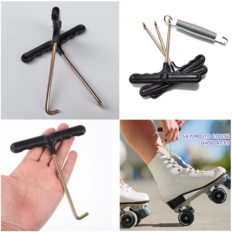 SquEqu 4 Pack Trampoline Spring Pulling Tool T-Hook Extension Puller