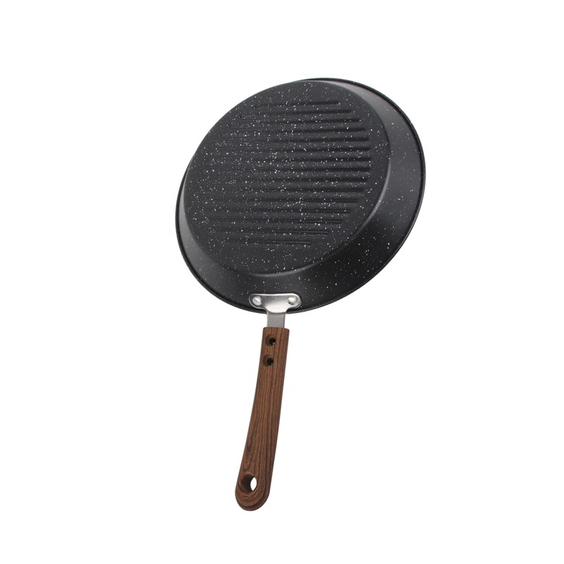 Round Grill Pan Universal Non Stick Multifunctional Flat Bottom Frying