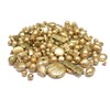 Pack of 150 Plastic Beads Metallic Matt Gold Beads Mix