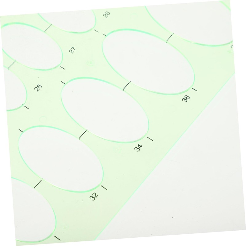 HOODANCOS 3pcs Ellipse Template Circle Stencils Engineering Rulers Students Drawing