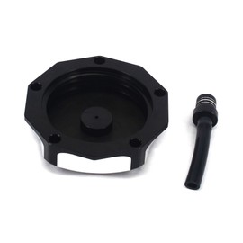 JFG RACING Dirt Bike Billet Gas Fuel Tank Cap with Vent Hose for YZ85 YZ125 YZ250 04-23/YZ250F YZ450F 04-13/YZ125X 17-23/YZ250X 16-23/WR250F 03-09 11-13/WR450F 03-09 11-15/RMZ250/RMZ450-Black