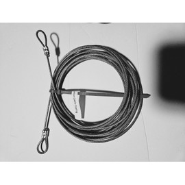 Coated Home Depot 12 ft foot Skeleton Part U Replacement Tether Cable Guy Wire