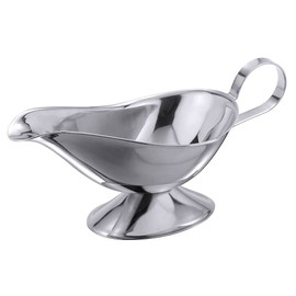 Contacto Gravy Boat Made of Stainless Steel With Foot 0.1 Litre Pack of 1