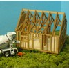 Train Time Laser O Scale Single Story House Under Construction