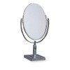 SSWBasics Sleek Oval Tilting Small Mirror for Desk, Stylish Countertop