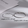 yaozeio Matching Couple Snake Bracelet for Women Men Silver Snake