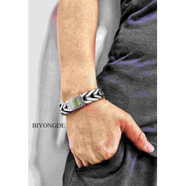 Men's Premium Foxtail Link Chain Bracelet, Stainless Steel
