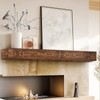 YLYHSST 60" Fireplace Mantel, 5'' Thick Handmade Hollow Solid Wood