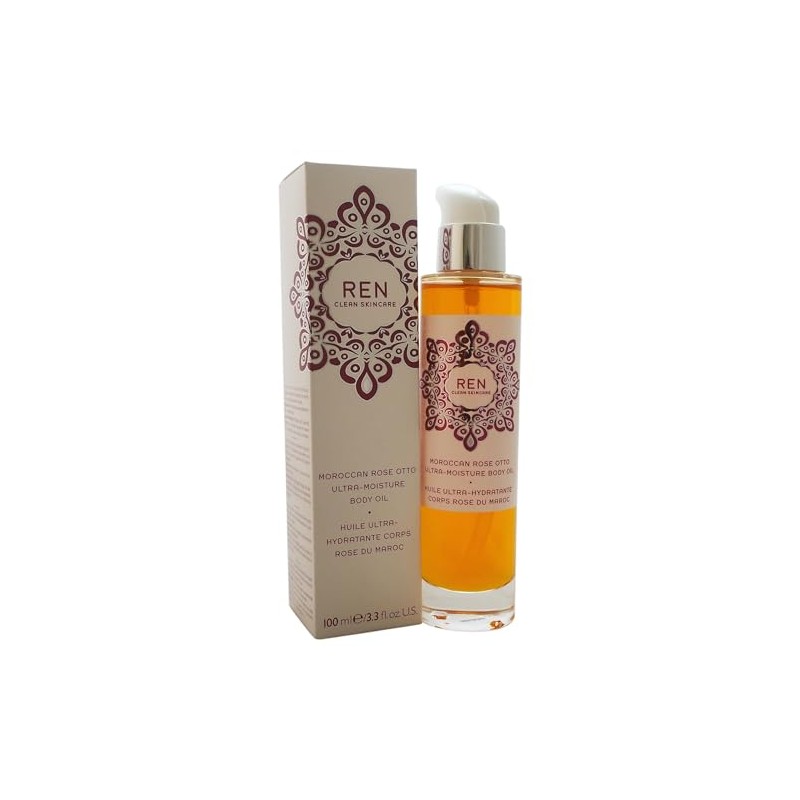 REN Skincare Moroccan Rose Otto Body Oil, 100 ml