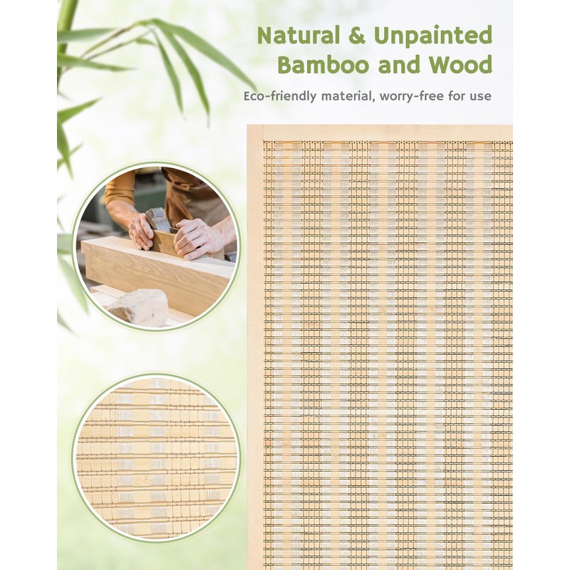 JOSTYLE Room Divider Folding Privacy Screen, 5 Panel Room Dividers