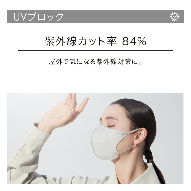 MASCODE Cool Non-woven Fabric Cooling Mask 3D UV Protection Small