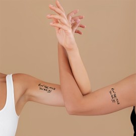 Run The Mile You're In Temporary Tattoos (3 Sheets) – Motivational Vegan Tattoo for Runners – 3"x1.5" Waterproof & Sweatproof – Safe, PPD-Free Ink – Race Day Essential for 5K, Marathon, Ultramarathon