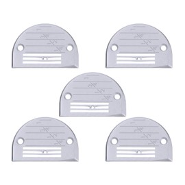 HARFINGTON 5pcs E26 Needle Plate No.18 & No.20 Hole Type E Chrome Plated Parts Accessories with Scale Mark for Sewing Machine Universal