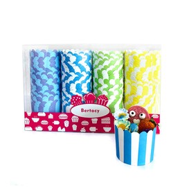Bertacy Vasos desechables de calidad para magdalenas (100 unidades)