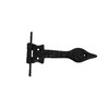 Black Cast Iron Spear Hinges Leaf Design Pair Of New