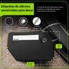 Timotech Set de 4 Etiquetas de Silicona para Equipaje, Etiquetas
