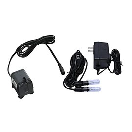 Jebao PP377LV Pump for Indoor Fountains and Water Features Bundle with QL02 Light - 105 GPH, 12v