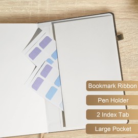 Leapig Lined Journal Notebook Linen Hardcover Ruled College Ruled Journals for Writing Note for Women Men Office School