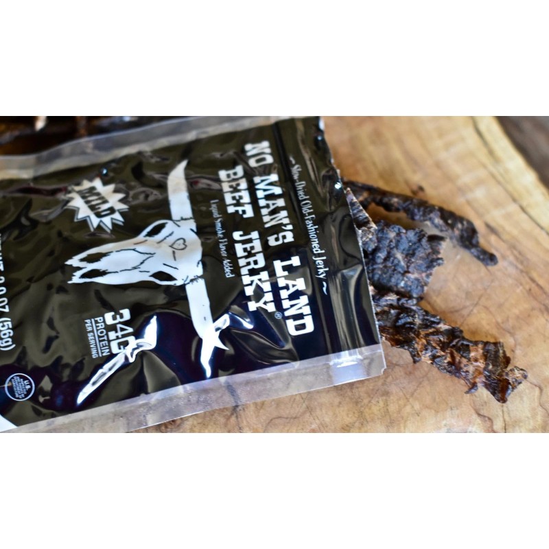 No Man's Land Jerky Beef Mild 3.0 oz (Pack of