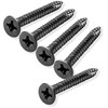 Cauldham Black Wood Screws #9 x 1-1/2 Inch for Door