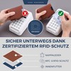 VON HEESEN Slim Wallet with RFID Protection, for Men and