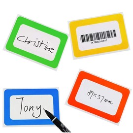 PinShion Name Labels Handwritten Stickers Waterproof Classification 200 Count