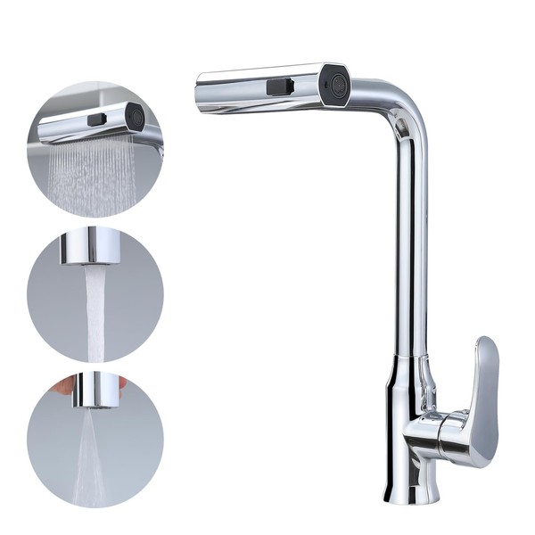 TRJIKAG Faucet Extender, 3 in 1 Sprayer Kitchen Sink Faucet