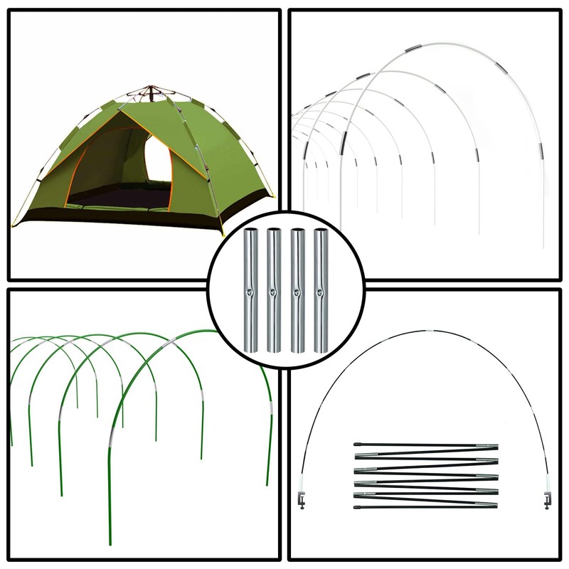 Metal Sleeves Greenhouse Hoops Pack of 30 Connectors for 5