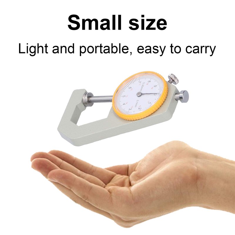 Leather Thickness Gauge Tester, Dial Flat Head Vegetable Tanned Leather