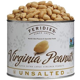 FERIDIES Super Extra Large Virginia Peanuts (Feridies Unsalted Peanuts 255g / 9oz - 3 Pack)