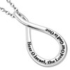 My Daily Styles Shema Blessing Pendant in Hebrew And English
