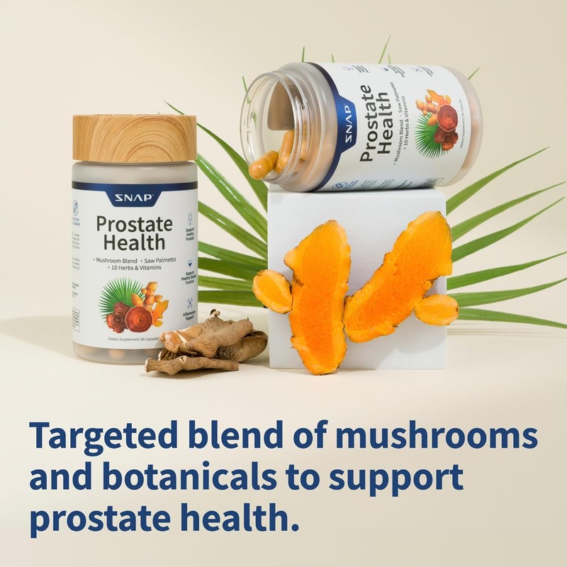 SNAP Prostate Supplement - For Men with Organic Saw Palmetto