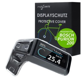 i-LEFANTE Protective Case for Bosch Purion 200 Display, E-Bike Screen Protector, Transparent and Waterproof, Shock and Scratch Protection (Purion200 + Kiox500)
