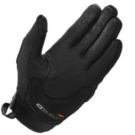 SHIMA Sonic Motorcycle Gloves Men's Short Summer Motorcycle Gloves Protective Clothing Touchscreen Motorcycle Ventilated Reinforced Lightweight Motorbike Summer Gloves (Men, Black, M)