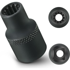 2 Pack 3/8"  Caliper 11 Point Socket   Caliper Socket 3/8" Drive Replacement for European  Compatible with Bendix Adb 22x, Adb 225, Sn6, Sn7, Sk7 Air Disc Calipers - Color: 1