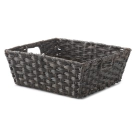 Whitmor Split Rattique Shelf Tote-Driftwood, Brown