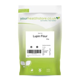 yourhealthstore Premium Lupin Flour 500g, Keto, Vegan, Gluten Free, (Recyclable Pouch)