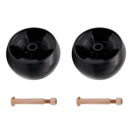 2PC 734-04155 Mower Deck Wheels Kit with Bolts & Lock nuts 5" Deck Gauge Wheels Fit for Cub Cadet Troy Bilt Craftsman MTD 734-04155 Toro 112-0677 72-025 210-275 Work with 42" 46" 48" 50" 54" Deck