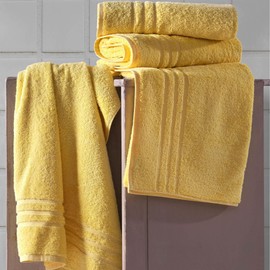 Hawmam Linen Yellow Bath Towels 4 Pack Soft and Absorbent, Premium Quality Perfect for Daily Use 100% Cotton Towel 600 GSM