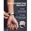 Bandmax Inspirational Gifts Bracelets for Men with Encourage Message Black